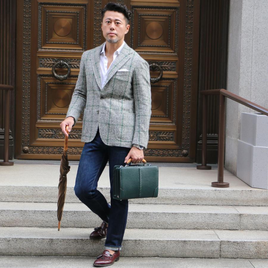 豊岡鞄認定 木手大割れダレスバッグ ポーチ 三宅初治商店 ELK YKM59E【ELK】 | YOUTA | 12