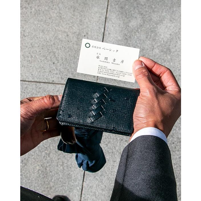 名刺入れ メンズ カードケース レディース 革 40代 30代 大容量 二つ折り パスケース suica 豊岡財布 豊岡鞄 防水 YOUTA ヨータ | YOUTA | 04