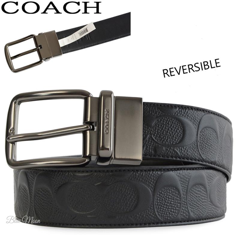 コーチ Coach ベルト メンズ 本革 リバーシブル フリーサイズ 長さ調節可 ブラック F アウトレット ブランド blk ブルームーン Yahoo 店 通販 Yahoo ショッピング