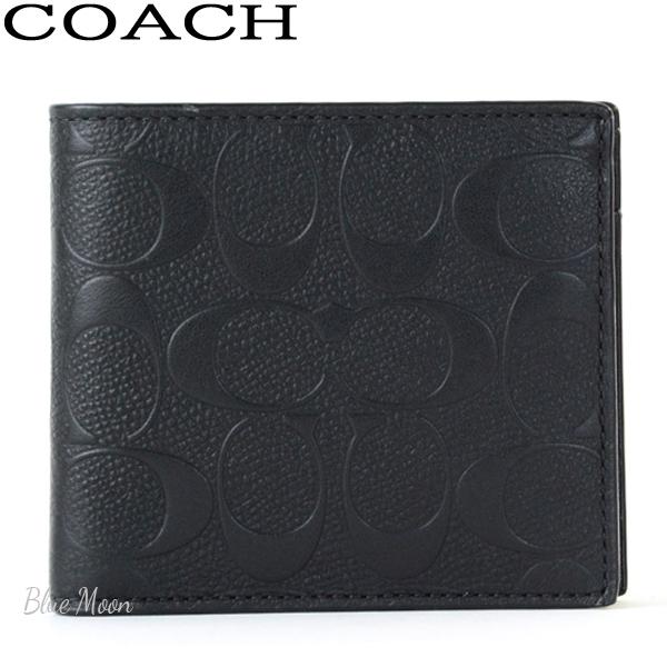 今月限定 特別大特価 コーチ Coach 財布 二つ折り財布 メンズ シグネチャー 型押し 本革 ブラック アウトレット 黒 blk ブルームーン Yahoo 店 通販 Yahoo ショッピング 最安値挑戦 Lespakigali Com