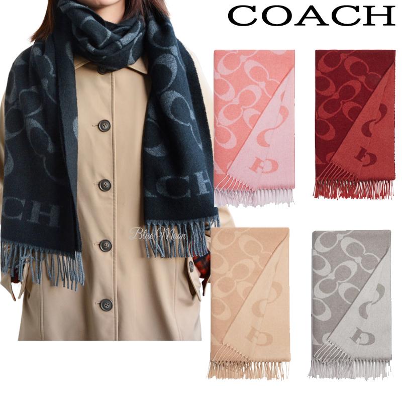 コーチ COACH マフラー レディース ストール ウール カシミヤ入り