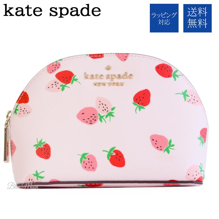 ケイトスペード Kate Spade コスメポーチ 化粧ポーチ レディース ストロベリー いちご 小物入れ アウトレット ピンク系