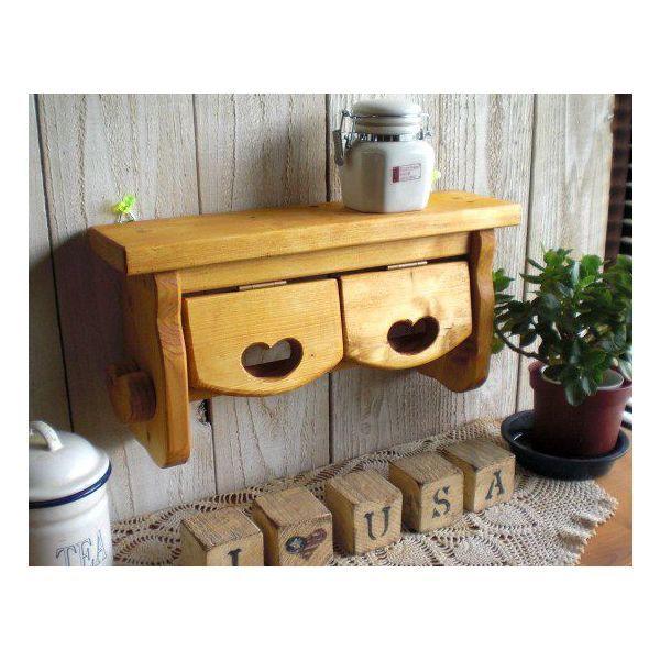 ペーパーホルダー トイレ収納 かわいい ハート カントリー ペーパーホルダー（W) | 