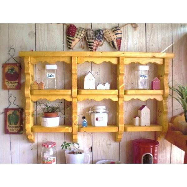 ウォールシェルフ 木製 ラック おしゃれ 収納 デザインディスプレイシェルフ・タナ |  | 01