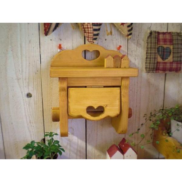 ペーパーホルダー ラック トイレ 収納 カントリー 可愛い トイレペーパーホルダーB |  | 02