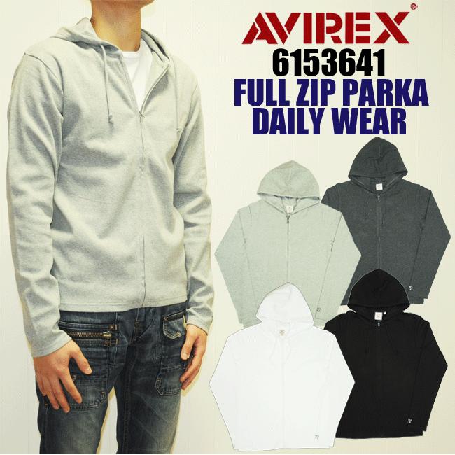 AVIREX アビレックス アヴィレックス 6153641 フルジップリブパーカー