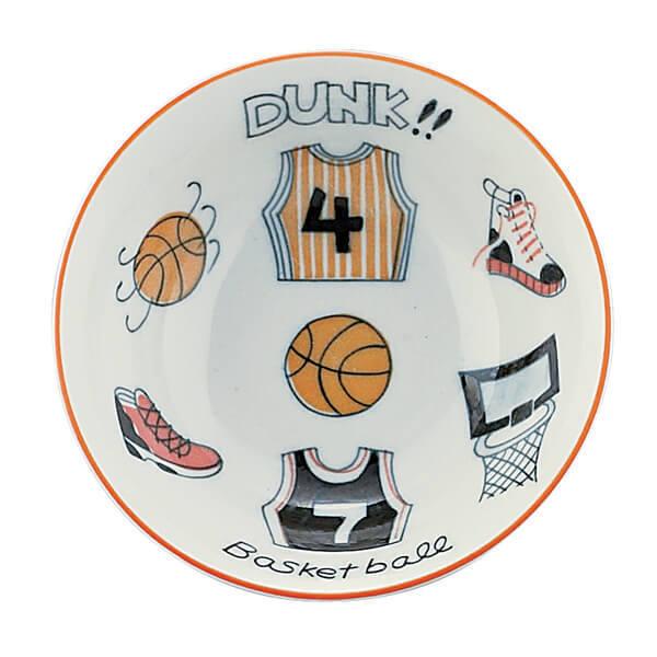 高級な 入手困難 バスケットボール柄の軽量型4.0フルーツ皿 １枚 matasploit.com matasploit.com