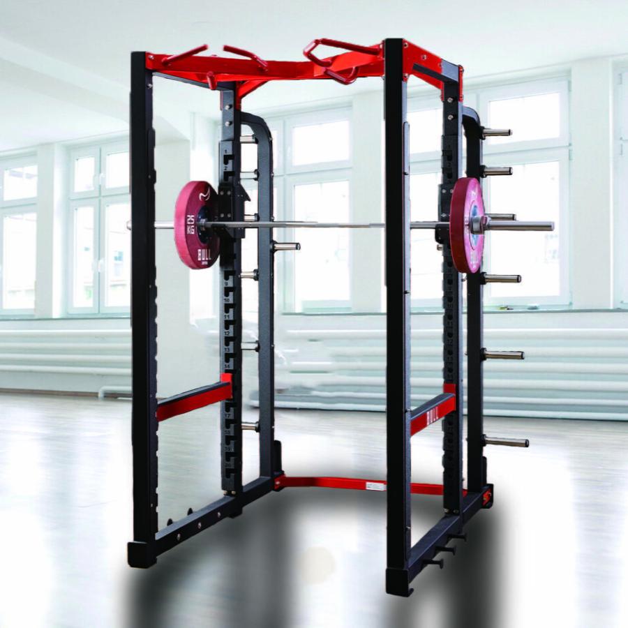 BULLパワーラック、アジャスタブルベンチ、135kgプレートセット