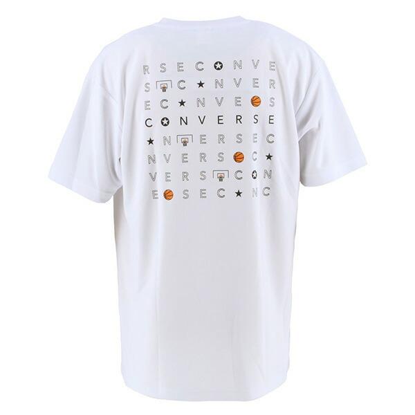 プリント Tシャツ (メンズ M〜XO) CONVERSE コンバース 吸水 速乾 半袖 バスケットボール 部活 試合 練習 ダンス CB221358 返品・交換不可セール商品|basket-exceed|08