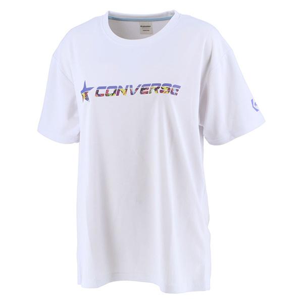 人気のファッションブランド バスケキャンペーン キャンッペーン中 プリントtシャツ レディース S O Converse コンバース 吸水 速乾 半袖 バスケットボール