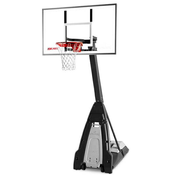 60インチ ザ・ビースト 家庭用/高さ調節可能 メーカー直送品 SPALDING スポルディング バスケ 家庭用バスケットゴール バスケットボール リング｜basket-exceed