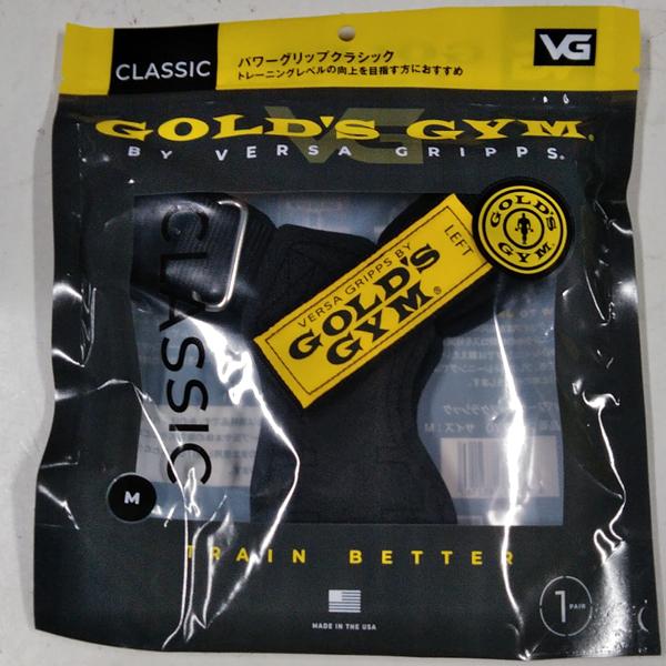 GOLD'S GYM パワーグリップ ブラック Mサイズ パワーグリップクラシック（S・M・Lサイズ） GOLD'S GYM_G