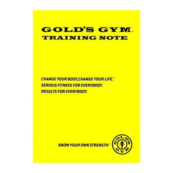 トレーニングノート GOLD'S GYM_G ゴードジムギア 筋トレ ジムトレ