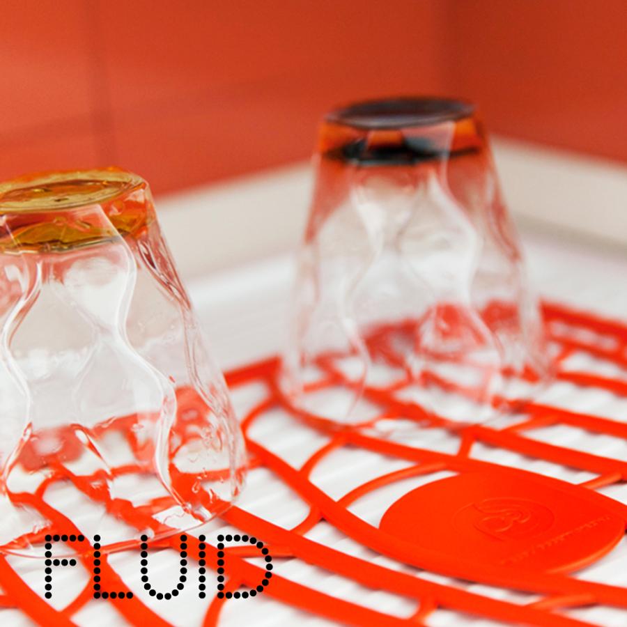 シンクマット ディッシュマット グラスマット 100% イタリア製 FLUID フルーイド おしゃれ かわいい POS DESIGN ディッシュマット 耐久性 機能性 ポス デザイン｜basket2011｜05