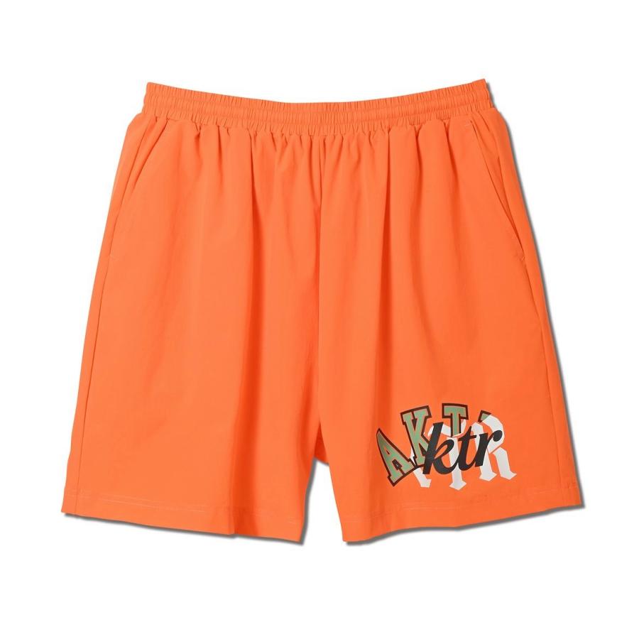 AKTR バスパン サイズ2XL AKTR MIXTURE LOGO SHORT WIDE PANTS OR アクター ウェア パンツ