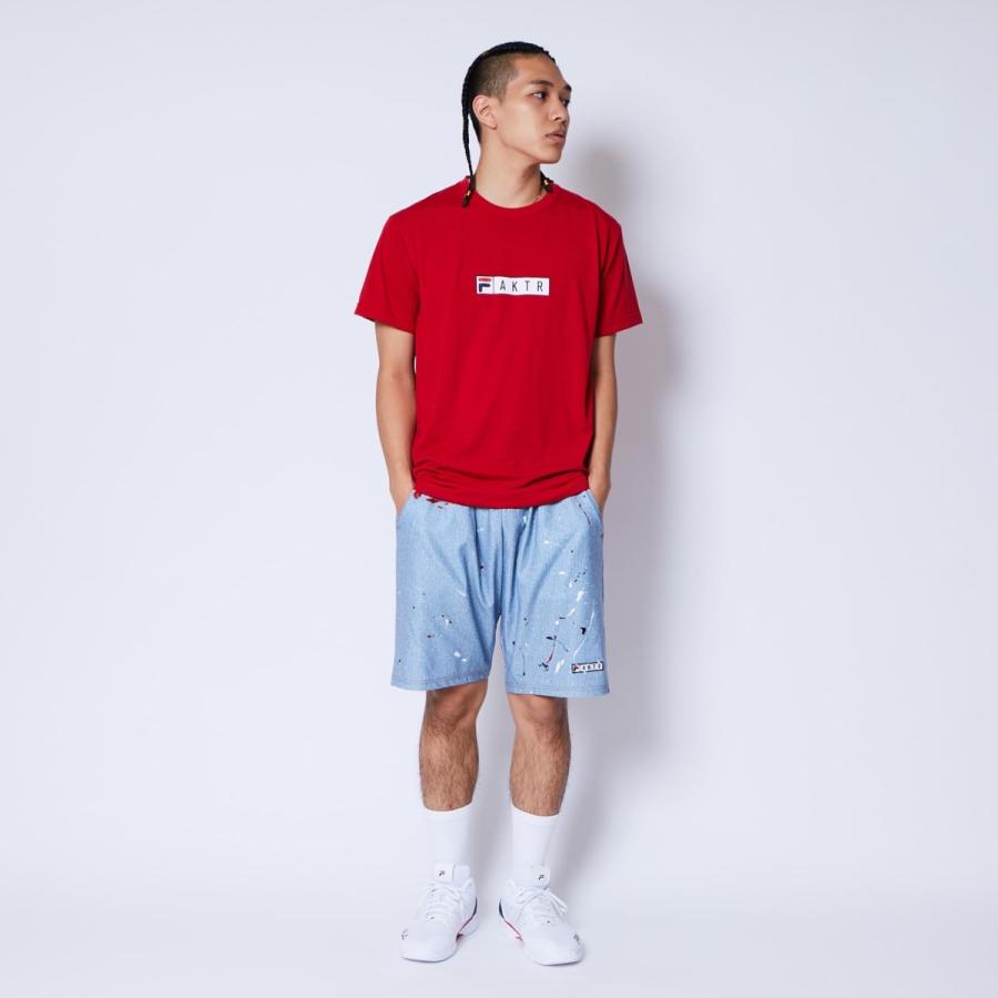 AKTR x FILA BOX LOGO SPORTS TEE RED アクター フィラ ウェア 