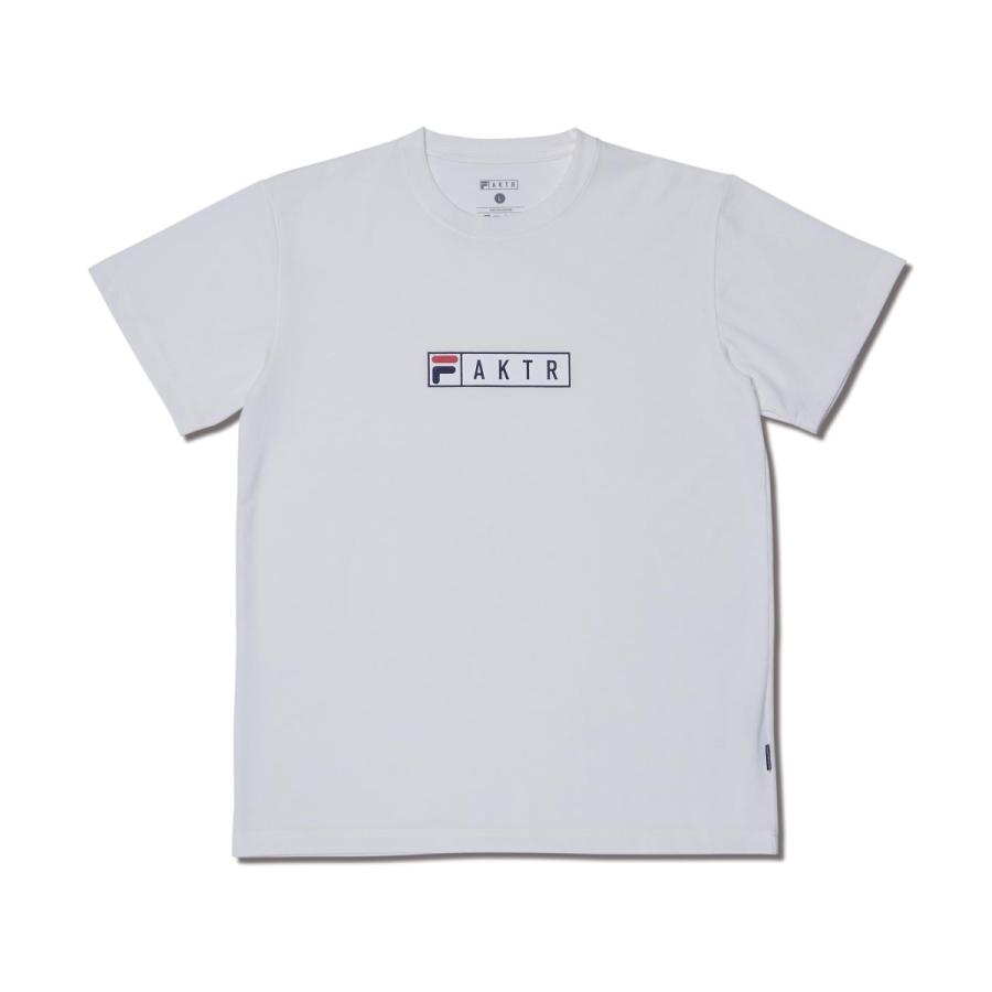 AKTR x FILA BOX LOGO SPORTS TEE WHITE アクター フィラ ウェア  