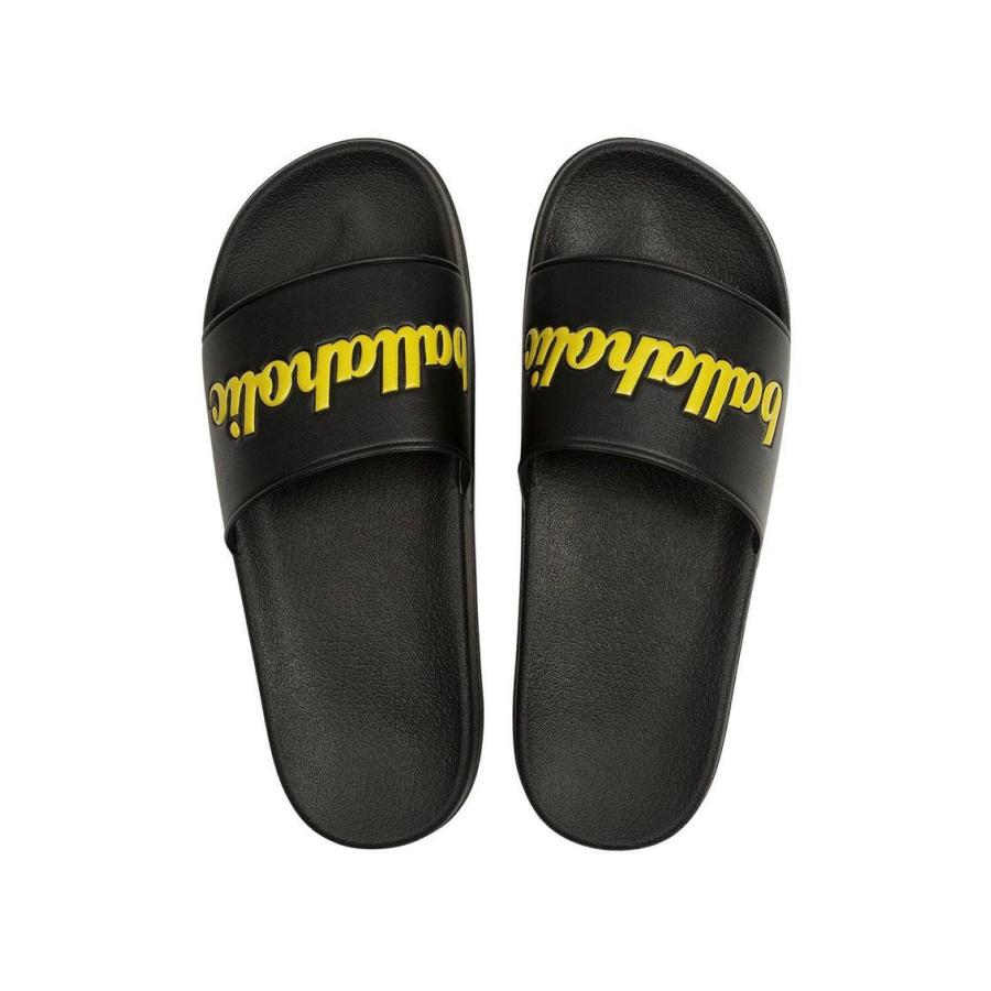 Ballaholic ボーラホリック Logo Shower Sandal (black/yellow Ballaholic ボーラホリック Logo Shower Sandal (black/yellow