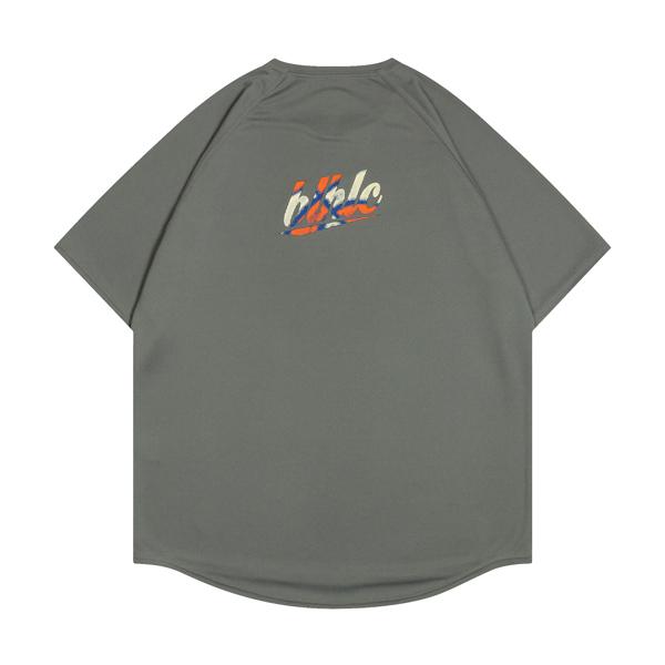 Ballaholic blhlc Back Print Cool Tee (c.gray/blue/orange) ボーラ