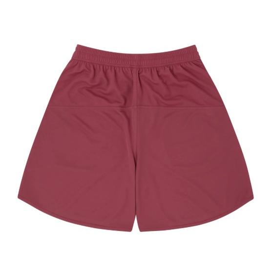 Ballaholic Basic Zip Shorts (red plum/off white) BHBSH-00537