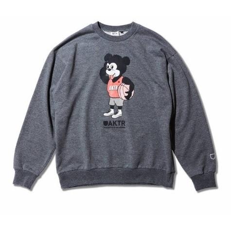 アクターNICK バスケットボール スウェット (グレー)L寸 AKTR アクター NICK BIG SWEAT GY （スウェット、グレー