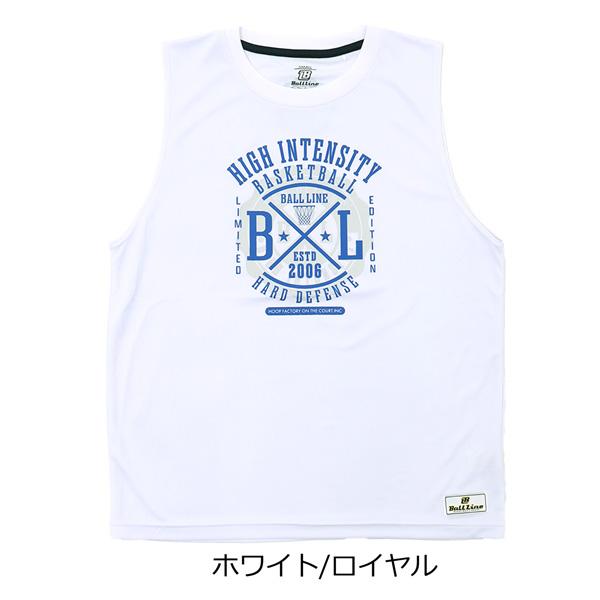 ボールライン スリーブレスTシャツ BT-2818 バスケ 練習着 BALL LINE