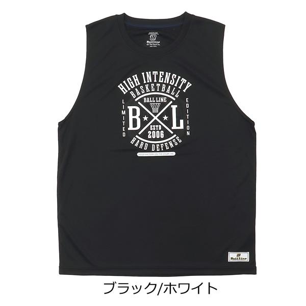 ボールライン スリーブレスTシャツ BT-2818 バスケ 練習着 BALL LINE