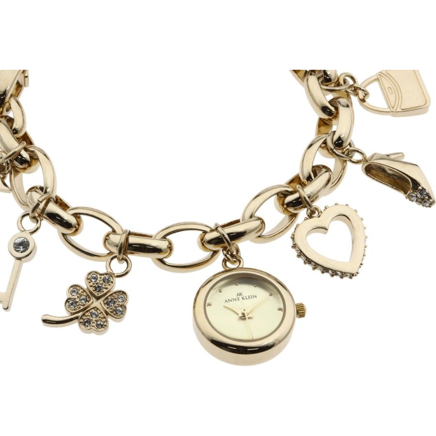 Anne Klein Gold Charm Bracelet 腕時計 ゴールド文字盤 クオーツ レディース 10-7604CHRM |  | 01