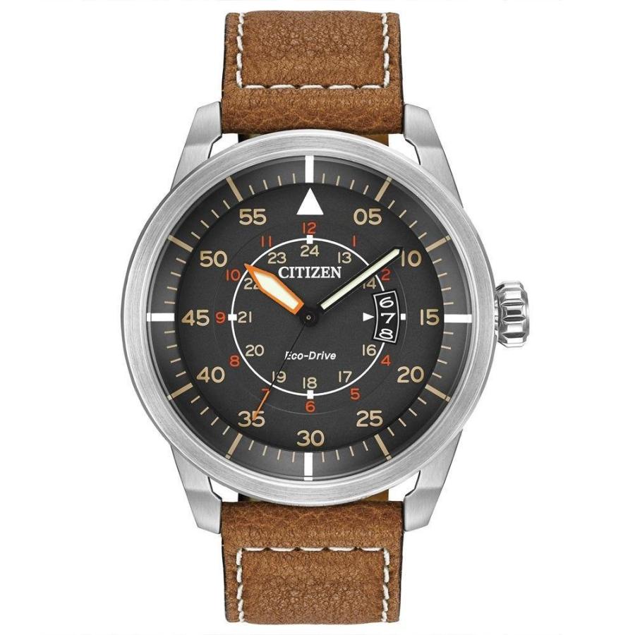 CITIZEN Eco-Drive AVION 海外モデル Citizen シチズン 海外モデル Avion 腕時計 メンズ チャコールグレー