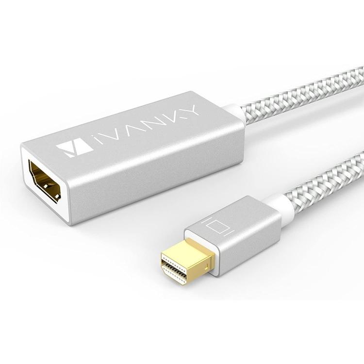 Mini DisplayPort-HDMI 変換アダプタ, iVANKY 1080P@60Hz/20cm Thunderbolt 2 to HDMI ミニディスプレイポートサンダーボルト | 