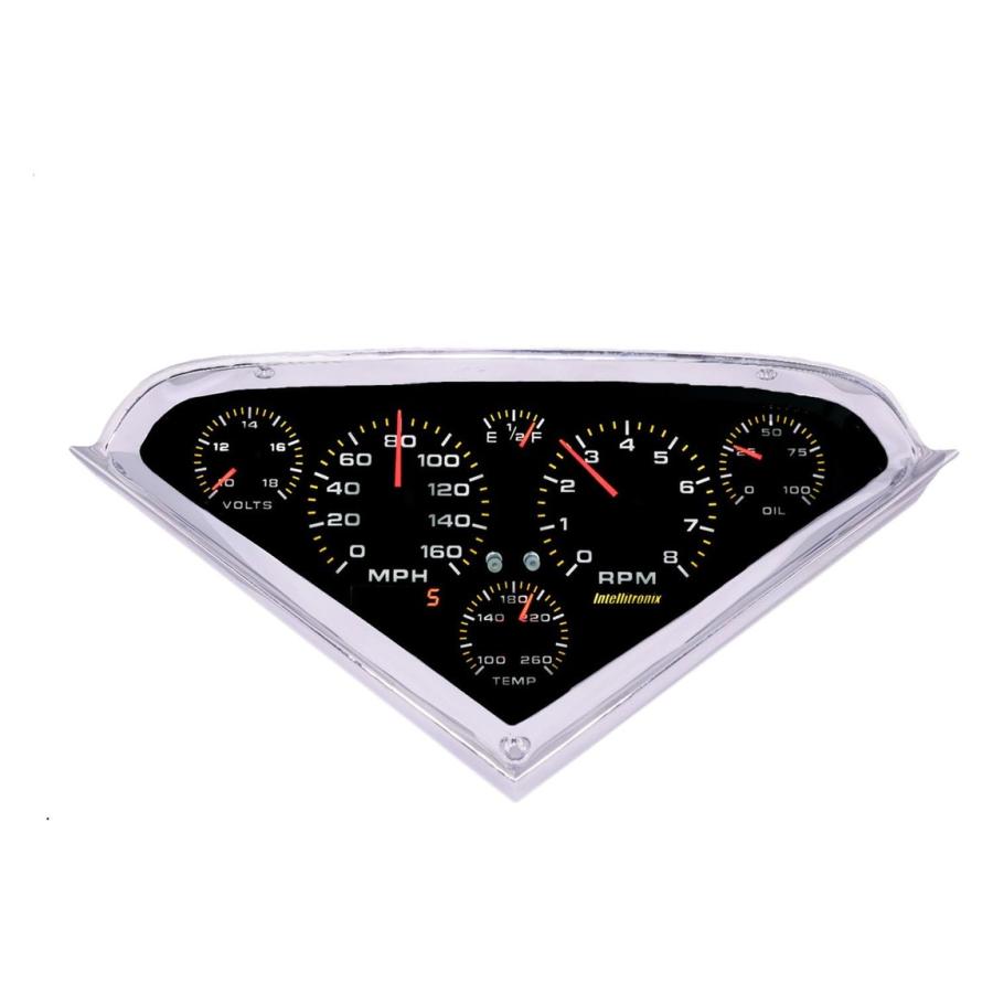Intellitronix 1955-1959 シボレートラック C10 ベルエア アナログメーターパネル 160MPH 8000RPM AP6000 |  | 01
