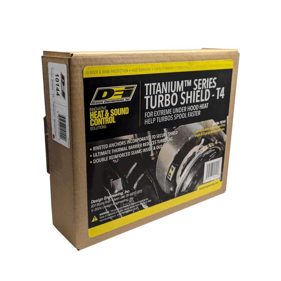 Design Engineering ターボチャージャー用遮熱板 T4ターボ用 22インチ x 2.75インチ チタン |  | 01