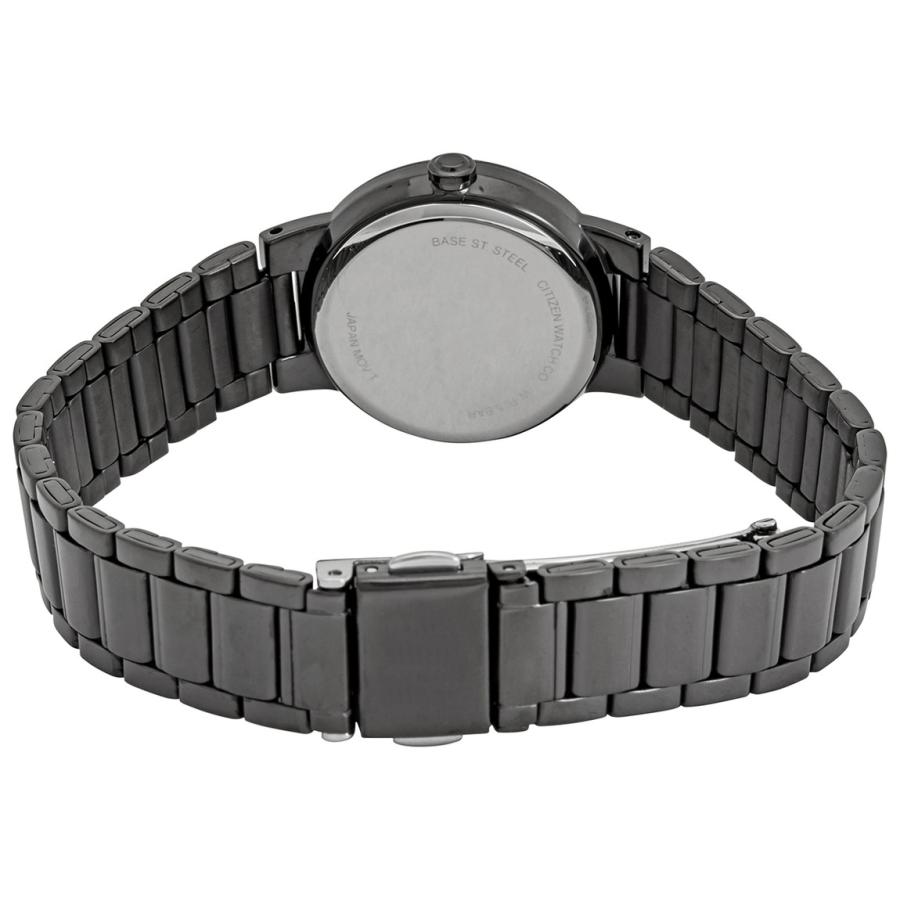 Citizen クオーツ ブラックダイヤル ブラックイオンプレーテッド レディース 腕時計 EU6017-54E |  | 02