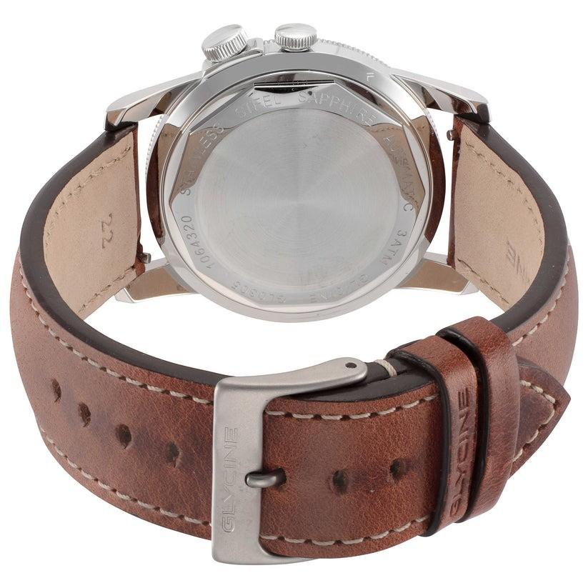 Glycine Airman Vintage The Chief 腕時計 自動巻き ブルー文字盤 メンズ GMT GL0306 |  | 02