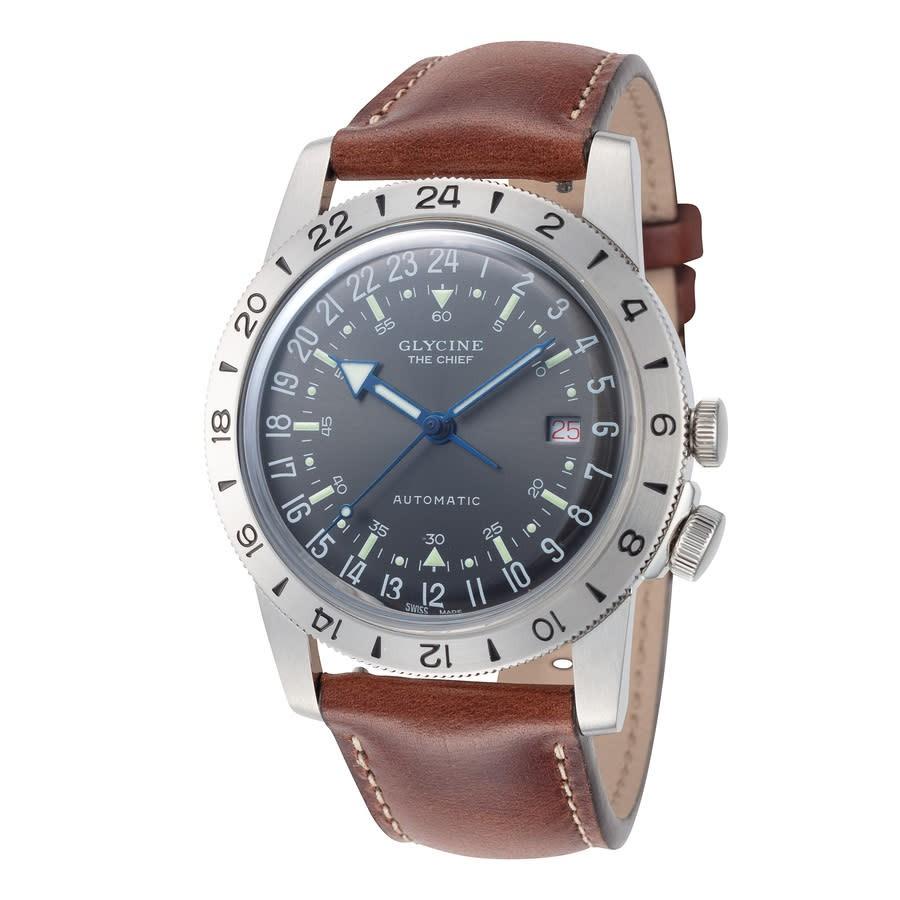 Glycine Airman Vintage The Chief Purist 腕時計 チャコール文字盤 自動巻 メンズ GL0412 | 