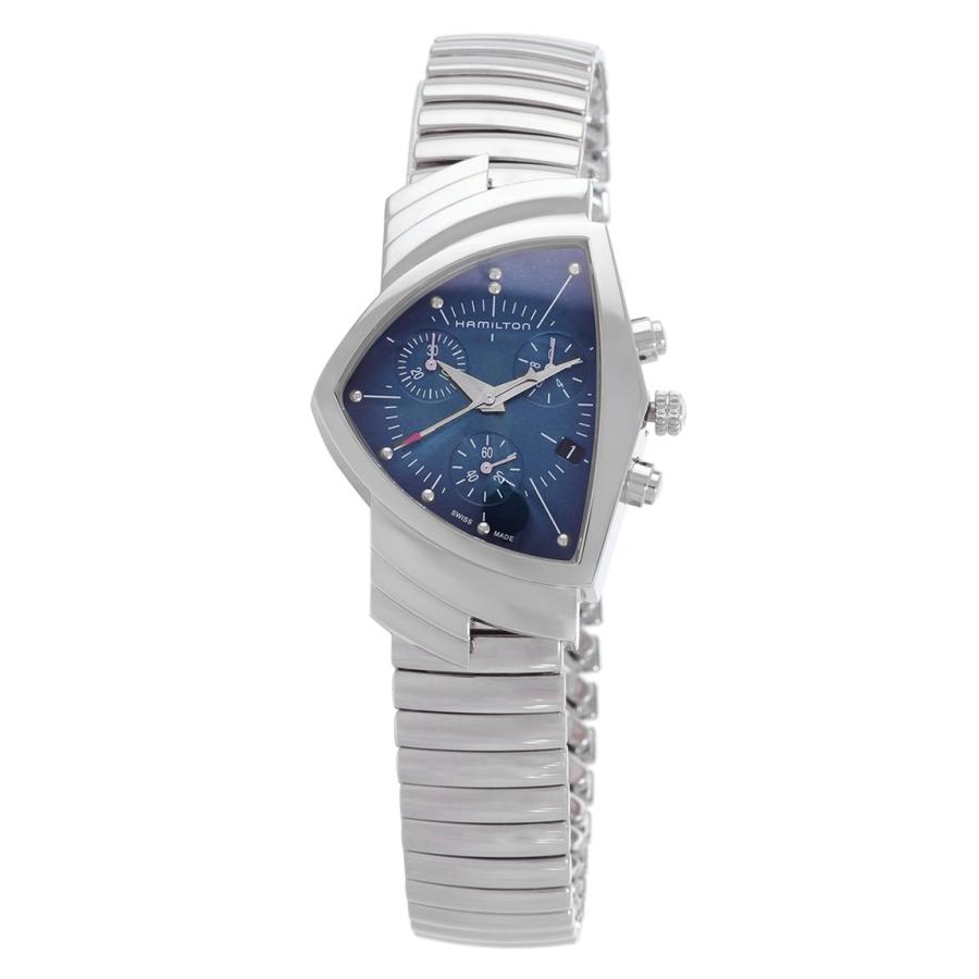 Hamilton Ventura Chronograph 腕時計 ブルー文字盤 ステンレススチール クォーツ メンズ H24432141 | 