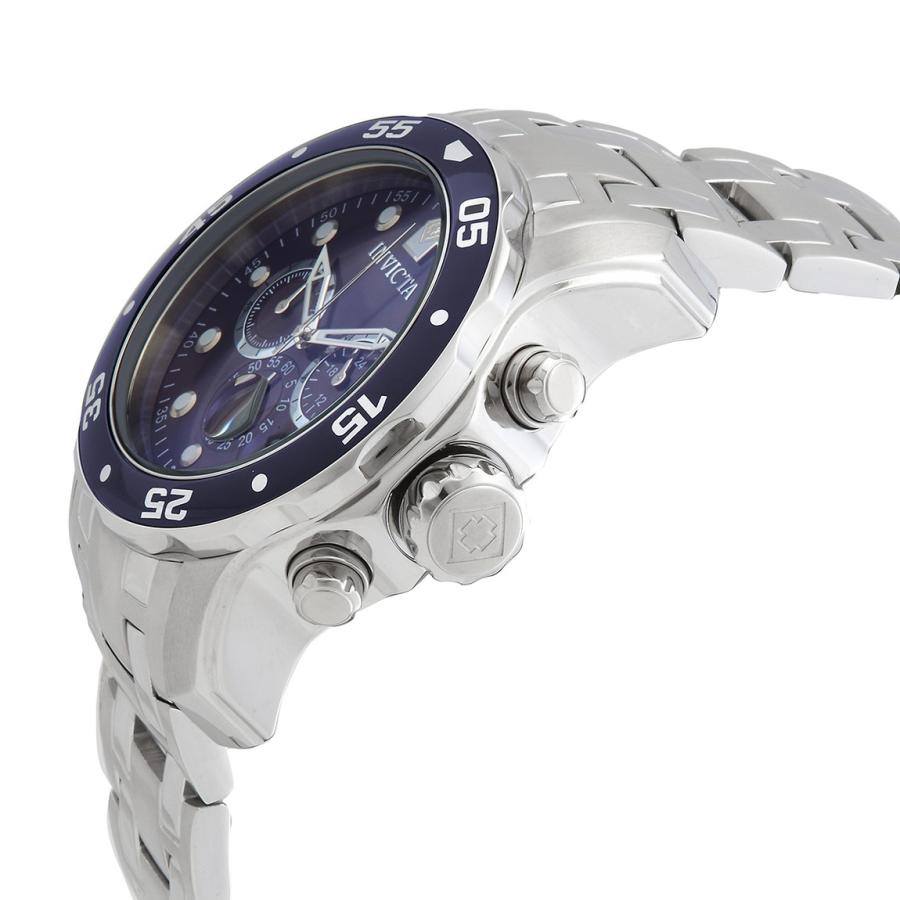Invicta Pro Diver 腕時計 クロノグラフ ブルー文字盤 ステンレス メンズ 0070 |  | 01