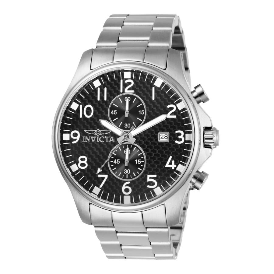 Invicta Specialty 腕時計 メンズ 48mm ブラック文字盤 ステンレススチール クオーツ 0379 | 