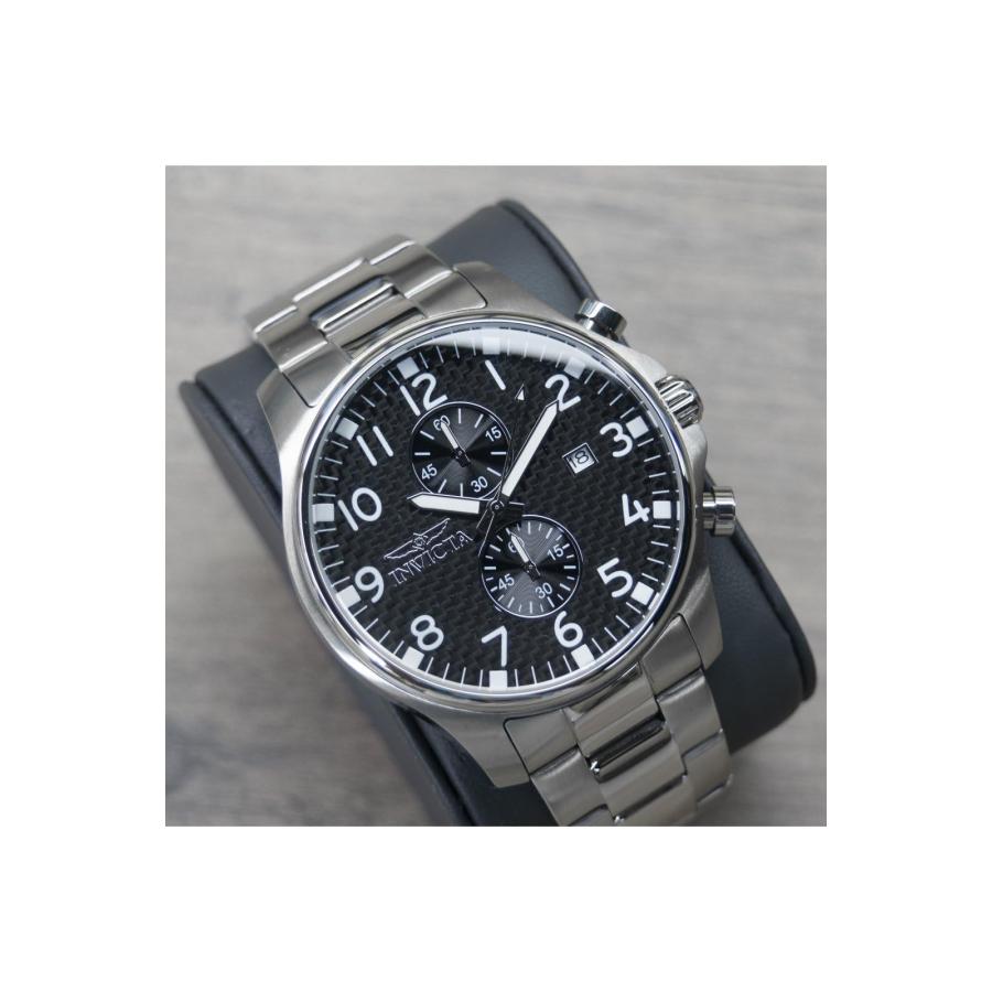 Invicta Specialty 腕時計 メンズ 48mm ブラック文字盤 ステンレススチール クオーツ 0379 |  | 01