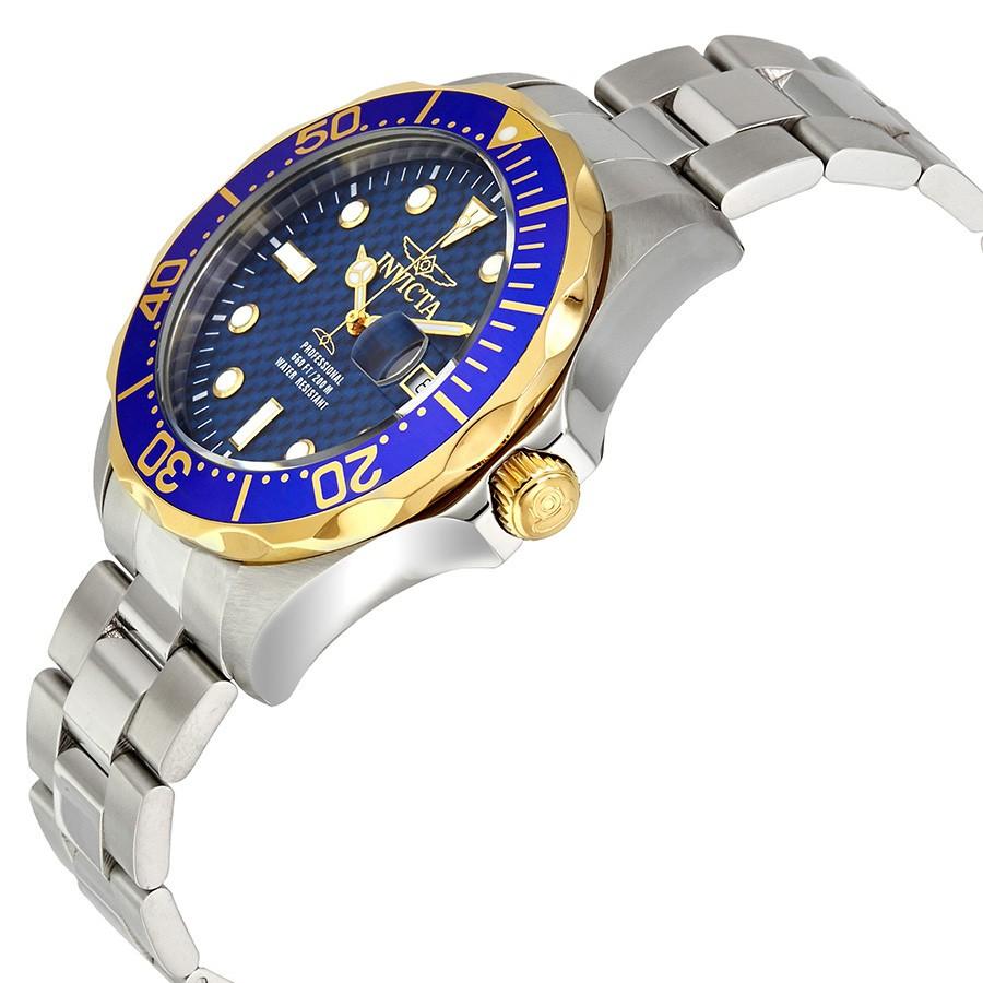 Invicta Pro Diver 腕時計 ブルーカーボン文字盤 ステンレス クオーツ メンズ 12566 |  | 01