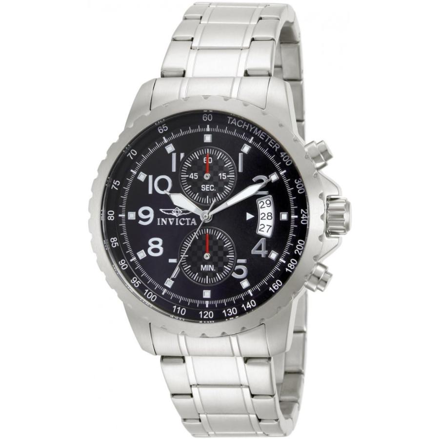 INVICTA Specialty Chronograph 腕時計 メンズ ブラックダイヤル ステンレス 13783 | 