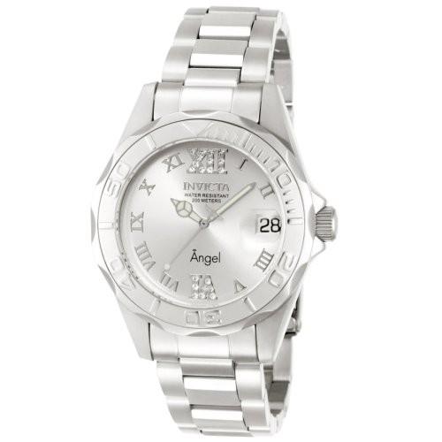 Invicta Angel 腕時計 シルバーダイヤル ステンレススチール クォーツ レディース 14396 |  | 01