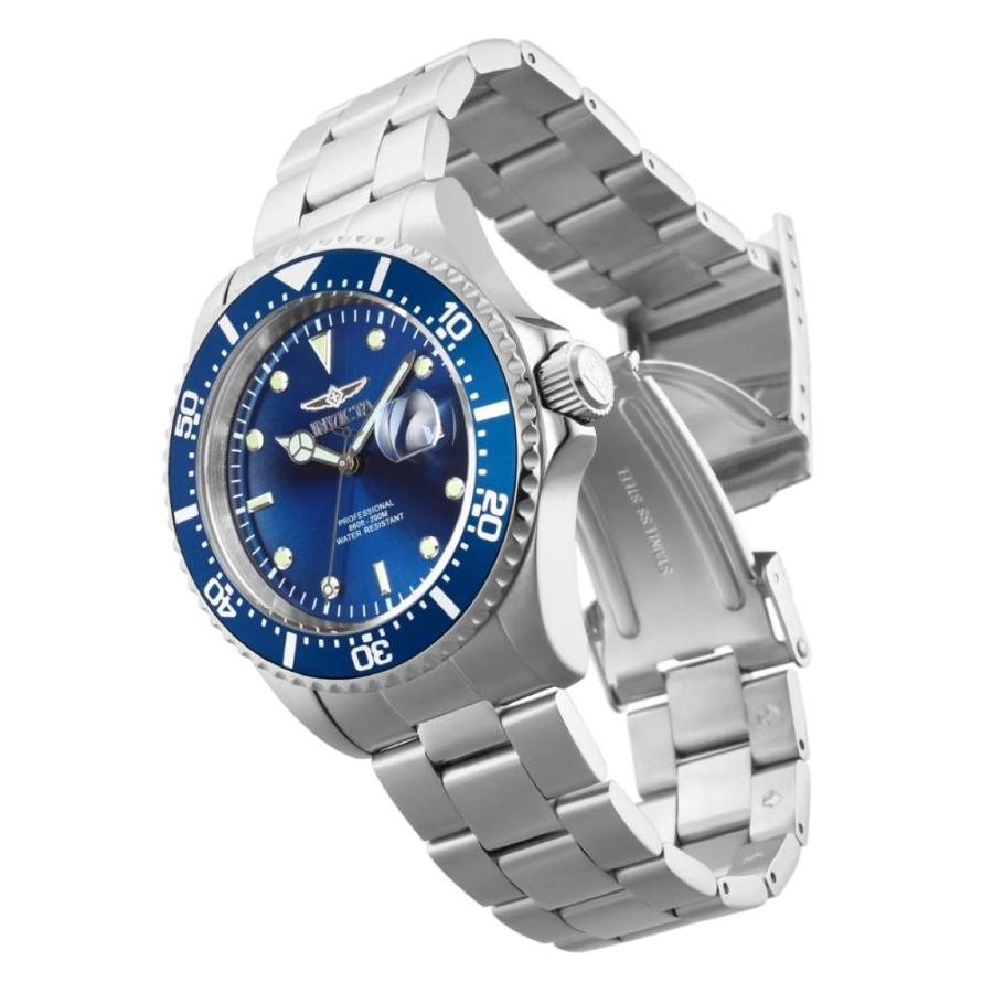 Invicta Pro Diver 腕時計 メンズ クオーツ シルバー ステンレス ブルー文字盤 200m防水 22019 |  | 01