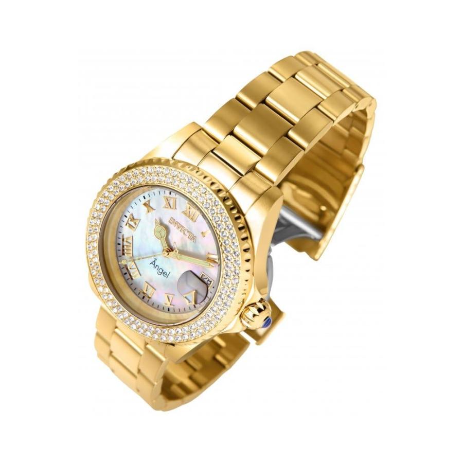 Invicta Angel 腕時計 ホワイト文字盤 ゴールド ステンレス クォーツ レディース 22875 |  | 01