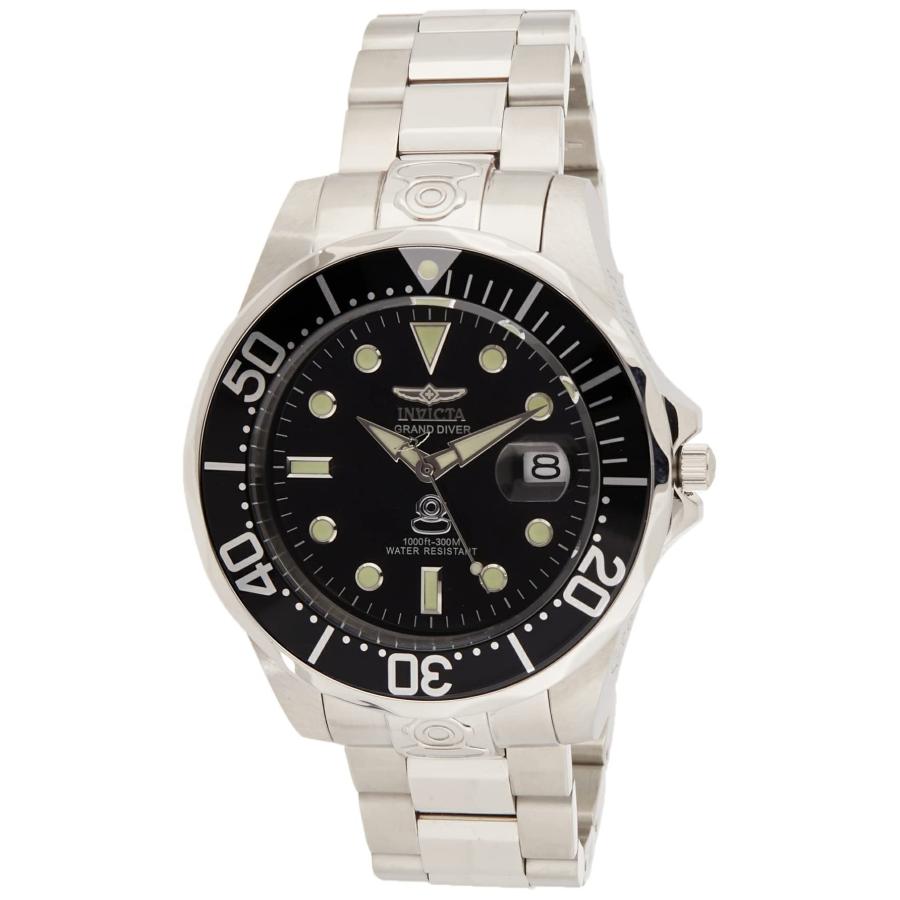 Invicta Pro Diver 腕時計 メンズ ブラックダイヤル 自動巻 ステンレス 3044 | 