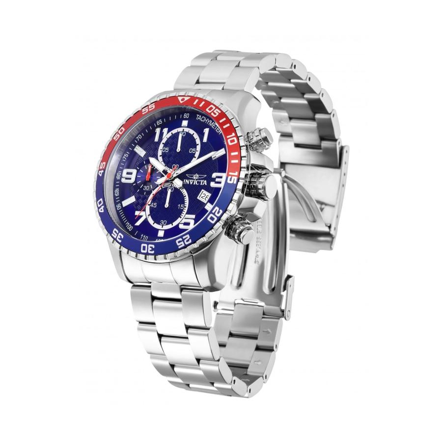 Invicta Specialty 腕時計 メンズ クオーツ 45mm シルバー/ブルー クロノグラフ 34030 |  | 01
