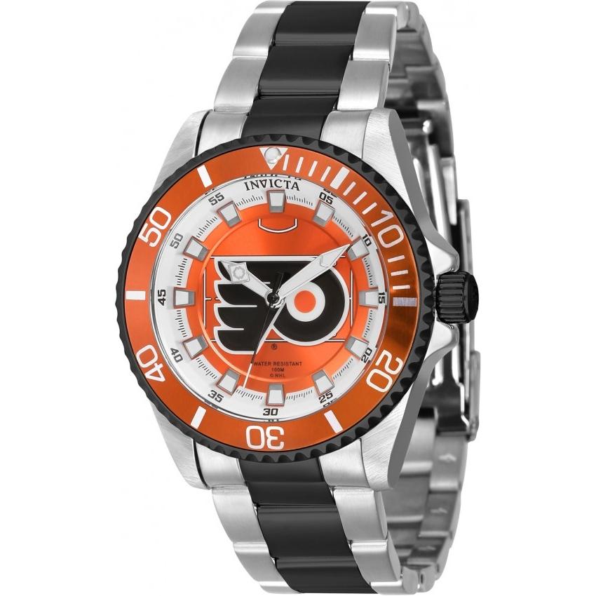 Invicta NHL Philadelphia Flyers 腕時計 レディース クオーツ レッド/シルバー文字盤 ステンレス 42215 | 