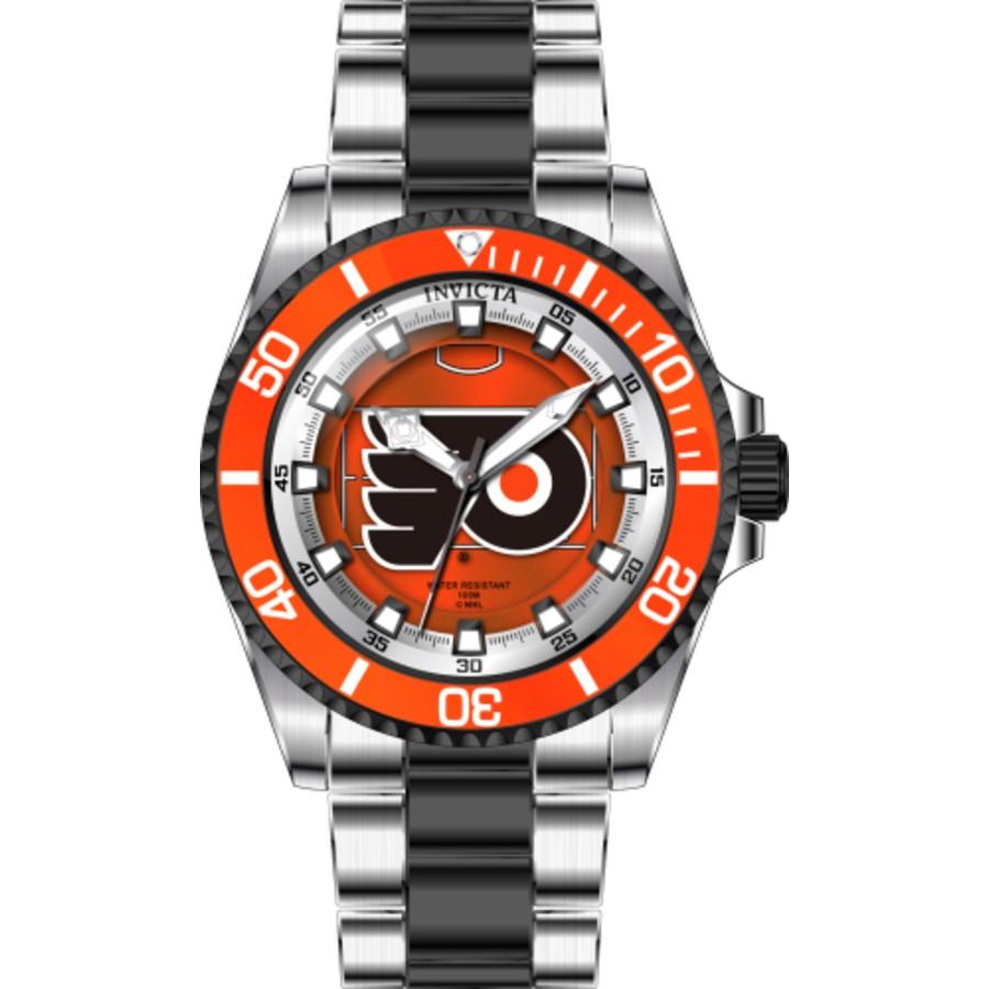 Invicta NHL Philadelphia Flyers 腕時計 レディース クオーツ レッド/シルバー文字盤 ステンレス 42215 |  | 01