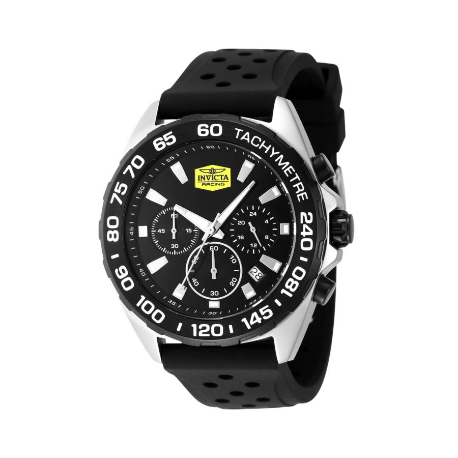 Invicta Racing 腕時計 メンズ 43mm ブラック ステンレススチール クォーツ VD53 | 