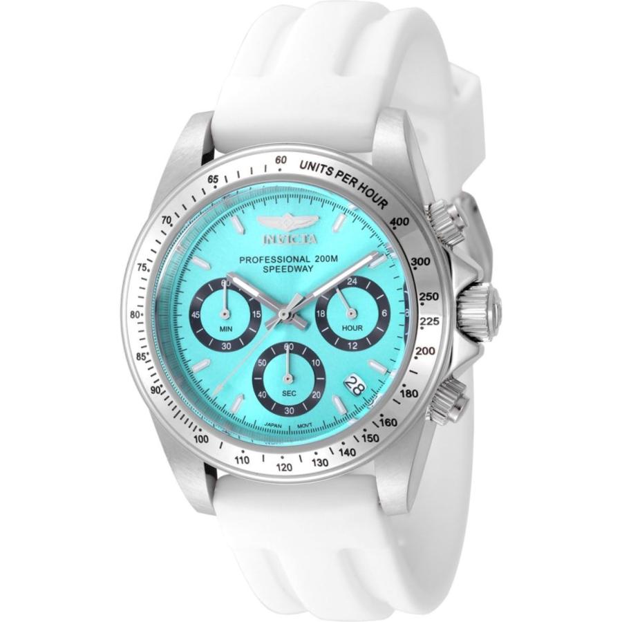 Invicta Speedway 腕時計 メンズ 39.5mm ステンレススチール ティファニーブルー文字盤 クオーツ VD53 | 